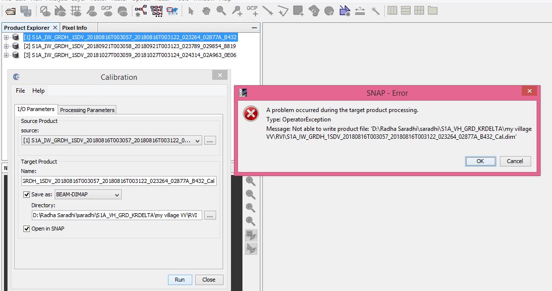 For Preprocessing The Sentinel 1 Data Is The Products Should Be Subset S1tbx Step Forum