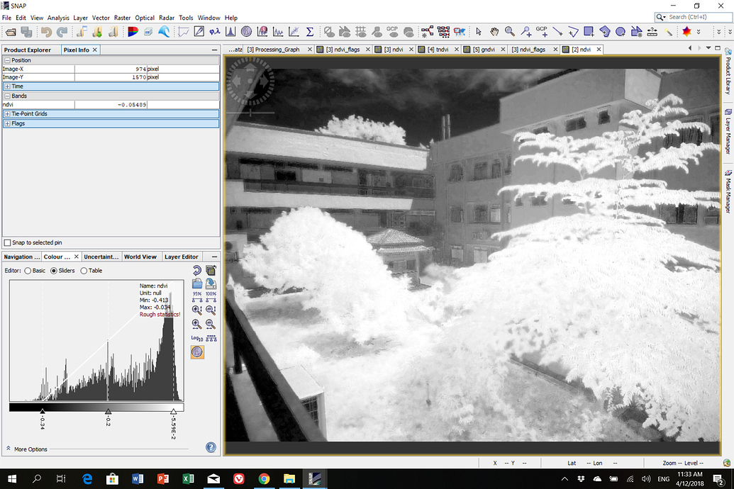 NDVI calculation using image taken from NDVI red lens - snap - STEP Forum