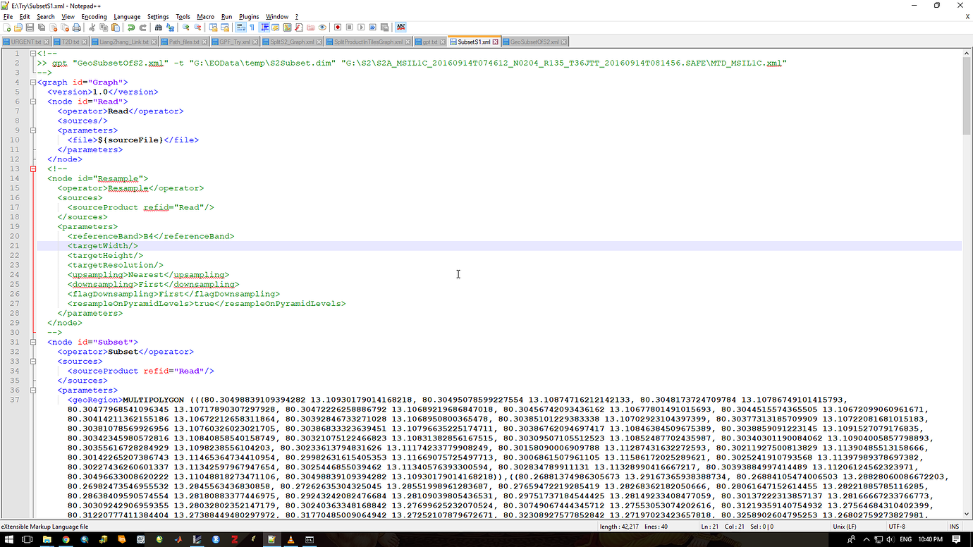 Error in sub setting the image with a shape file - snap - STEP Forum