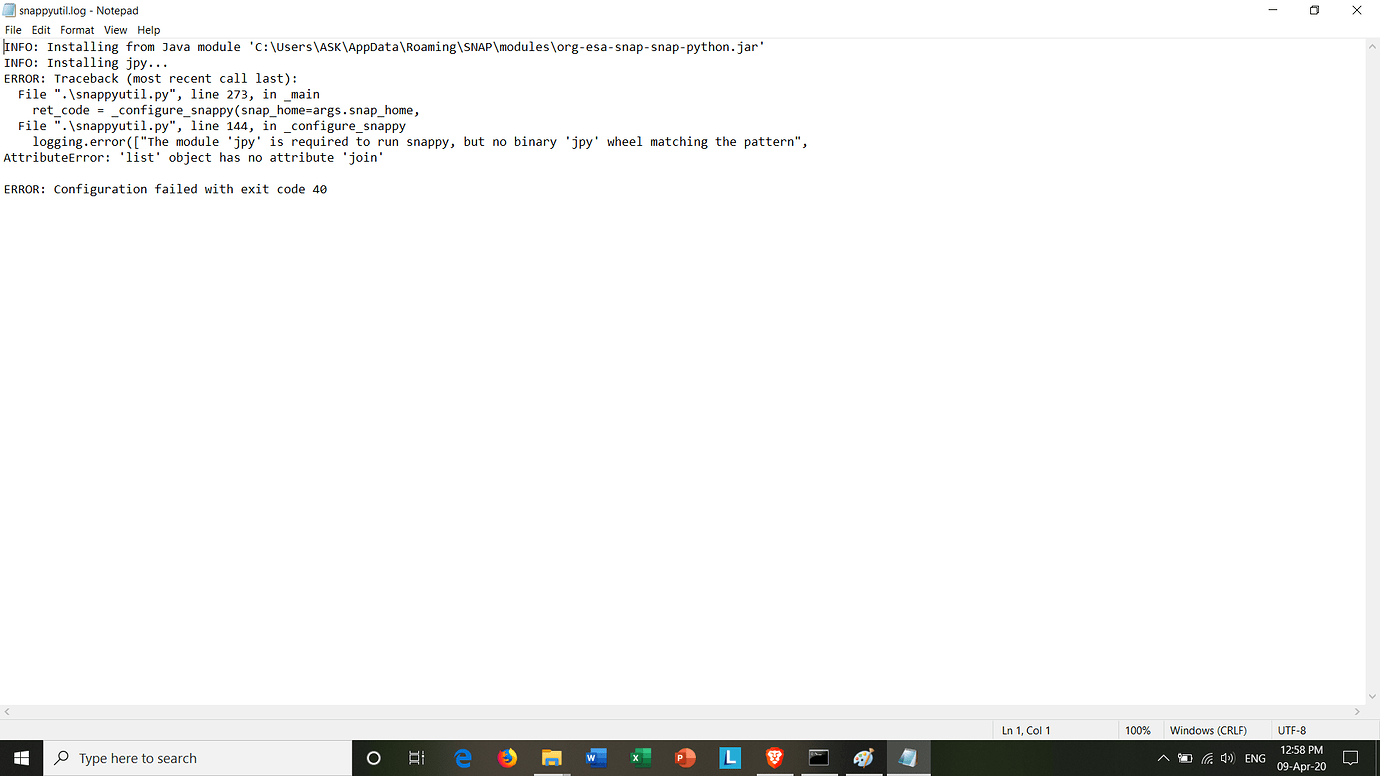 Configure Python to SNAP 7.0 - snap - STEP Forum