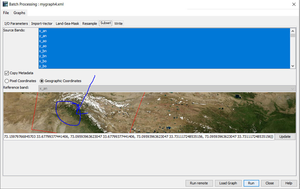 Current Geo-coding Cannot convert from geographic to pixel coordinates ...