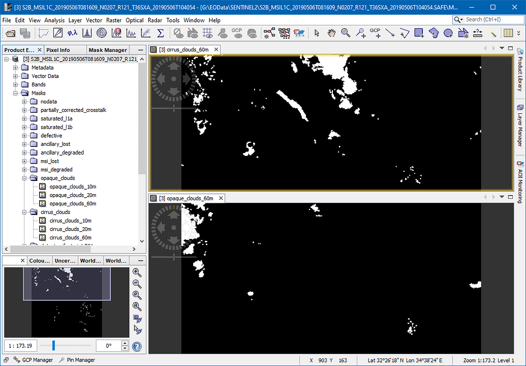 Sentinel-2 MSI Level-1C QA60 band - Optical Toolbox - STEP Forum